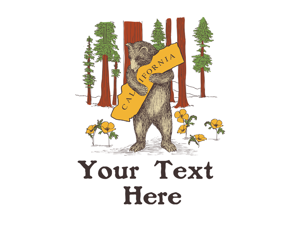SF Mercantile Redwoods Bear Custom Unisex Tee