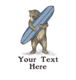 SF Mercantile Surf Bear Custom Unisex Tee