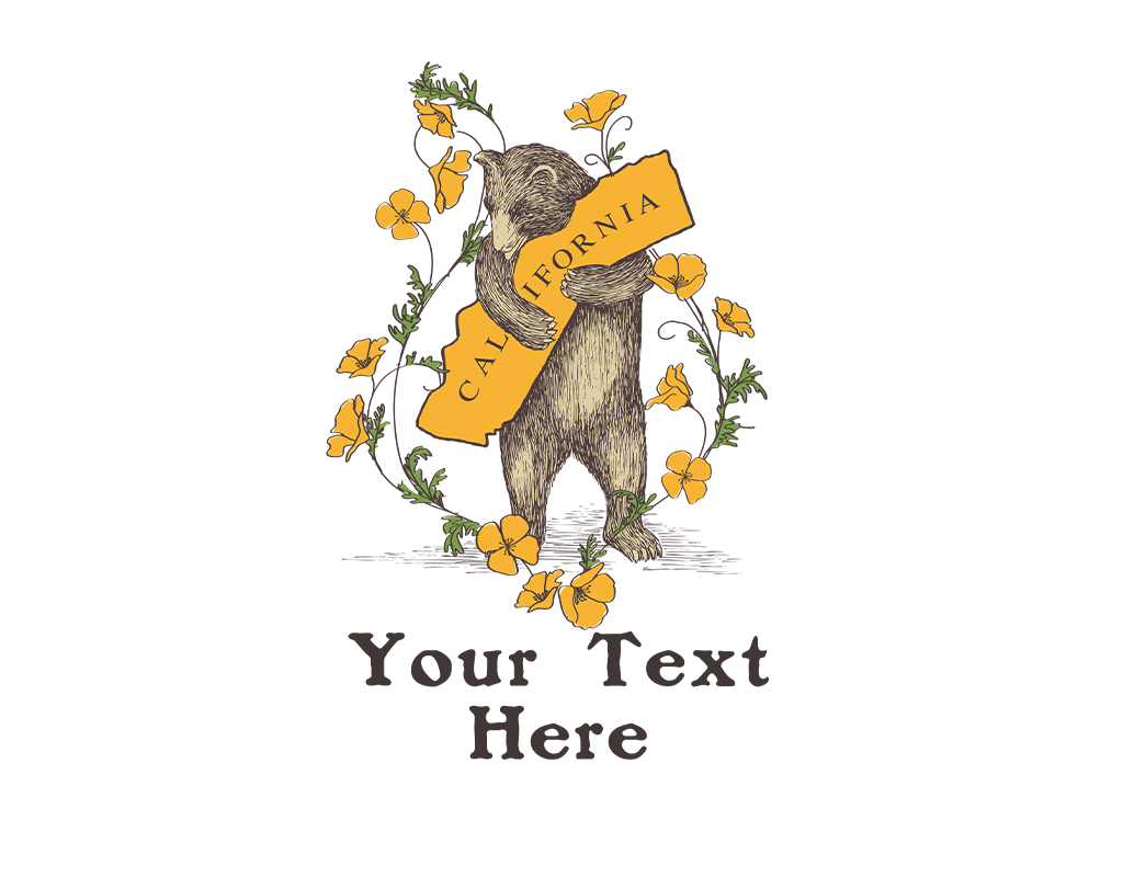 SF Mercantile Poppy Bear Custom Unisex Tee