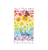 SF Mercantile Rainbow Floral Field Custom Flour Sack Towel
