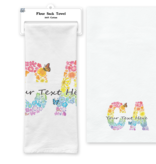 SF Mercantile Rainbow Floral CA Custom Flour Sack Towel