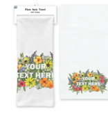SF Mercantile Floral Text Custom Flour Sack Towel