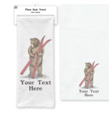 SF Mercantile Ski Bear Custom Flour Sack Towel