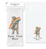 SF Mercantile Pride Bear Custom Flour Sack Towel