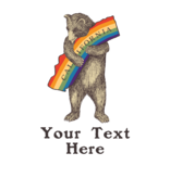 SF Mercantile Pride Bear Custom Flour Sack Towel