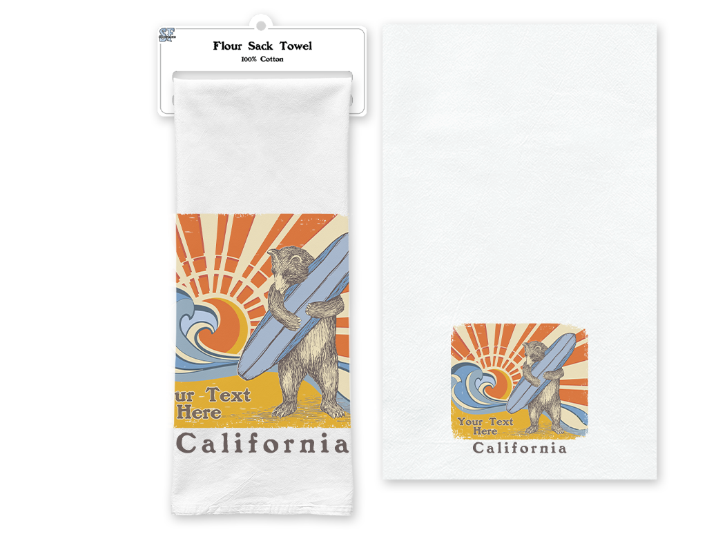 SF Mercantile Sun & Surf Custom Flour Sack Towel
