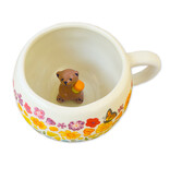 SF Mercantile Rainbow Floral Mug with Bear