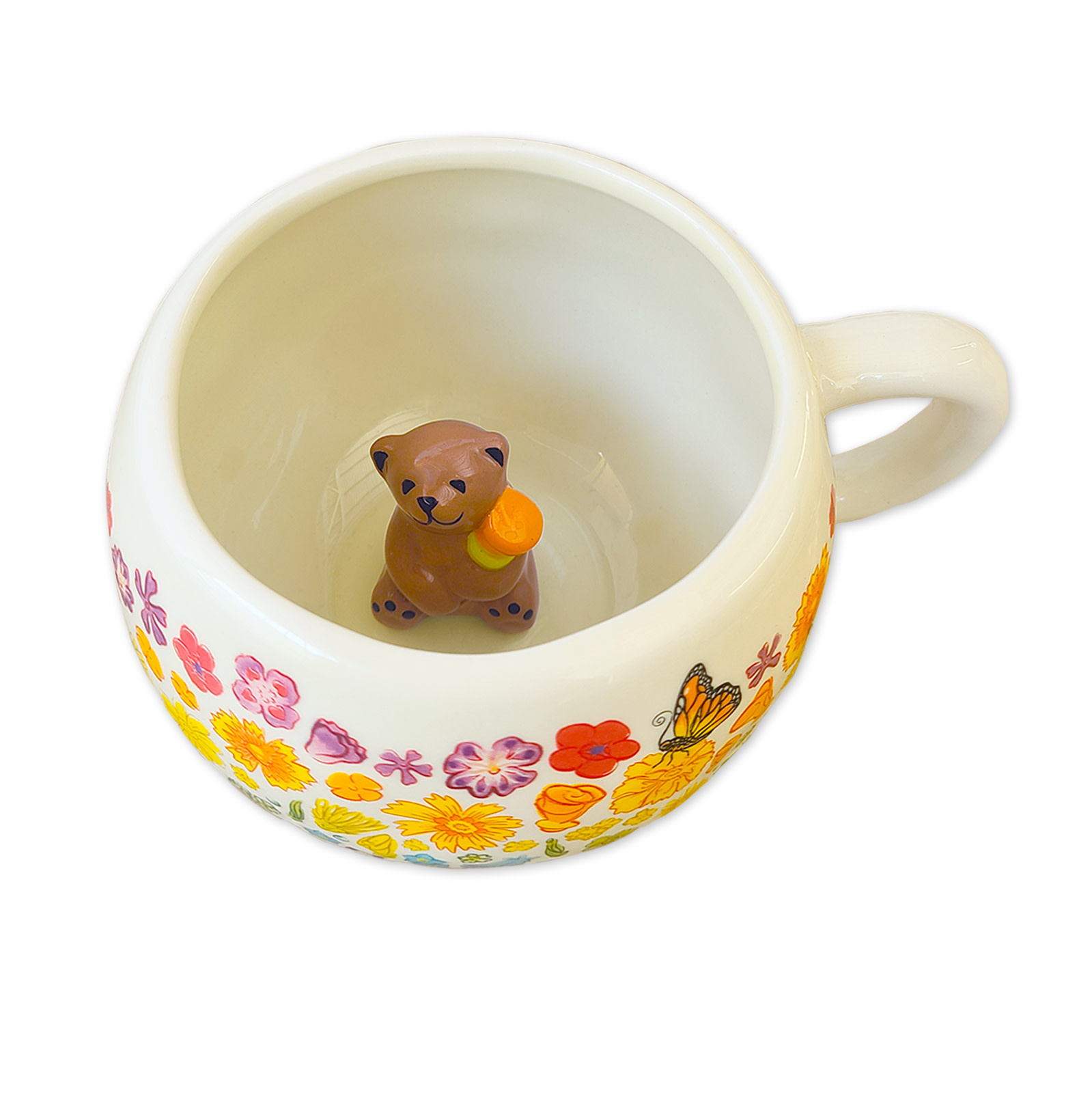 SF Mercantile Rainbow Floral Mug with Bear