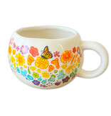 SF Mercantile Rainbow Floral Mug with Bear