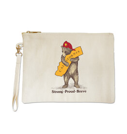 CA Firefighter Bear Zipper Pouch