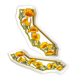 SF Mercantile CA State w/ Poppies Trinket Tray
