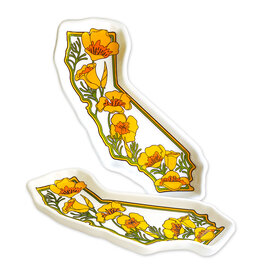 SF Mercantile CA State w/ Poppies Trinket Tray