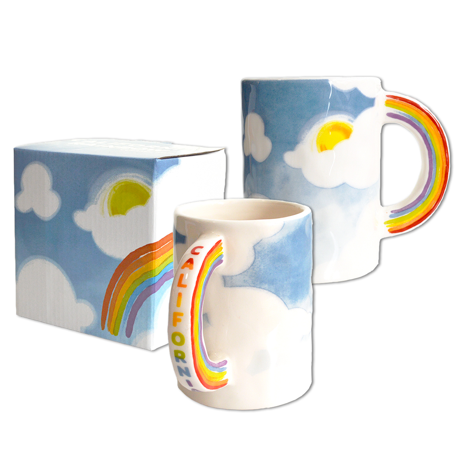 CA Rainbow Mug (50% off, was $15.95)