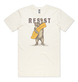SF Mercantile RESIST CA Bear Unisex Tee, Cream,