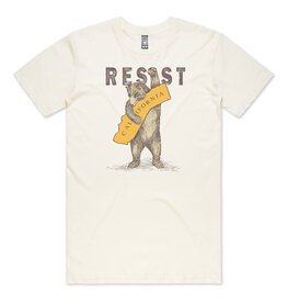 SF Mercantile RESIST CA Bear Unisex Tee, Cream,
