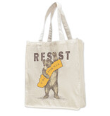 SF Mercantile RESIST CA Bear Large Canvas Shopping Tote