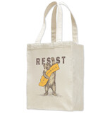 SF Mercantile RESIST CA Bear Small Canvas Book Bag
