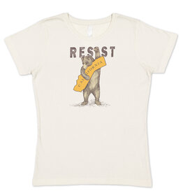 SF Mercantile RESIST CA Bear Women's Tee, Cream