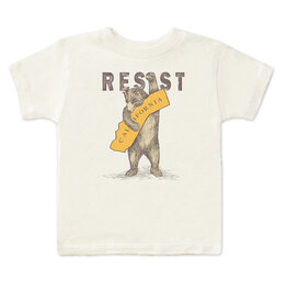 SF Mercantile RESIST CA Bear Kid's Tee, Cream