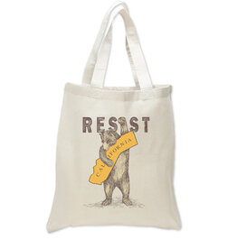 SF Mercantile RESIST CA Bear 6 oz Cotton Bag