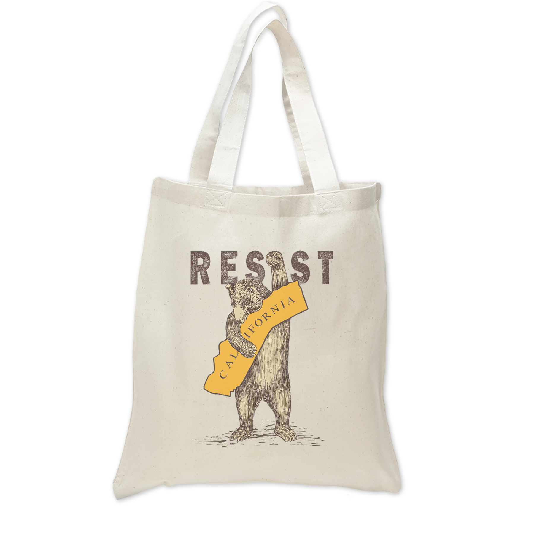 SF Mercantile RESIST CA Bear 6 oz Cotton Bag