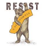 SF Mercantile RESIST CA Bear Beach Bag