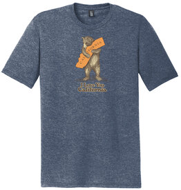 CA Bear Hug Unisex Tee, Navy Frost