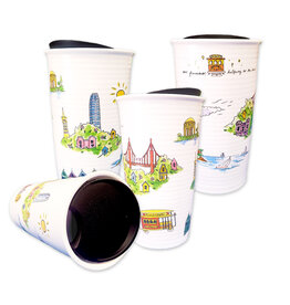 Halfway to the Stars Double Wall Ceramic Travel Mug