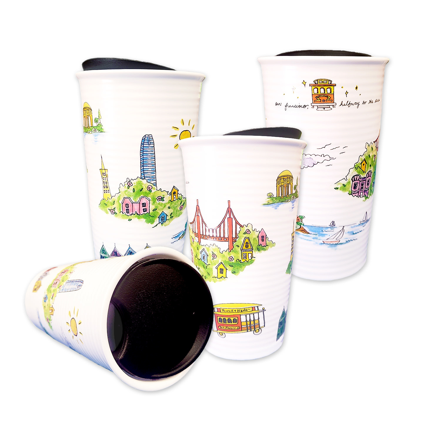 Halfway to the Stars Double Wall Ceramic Travel Mug