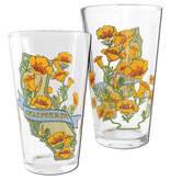 SF Mercantile California State w/ Poppies Pint Glass