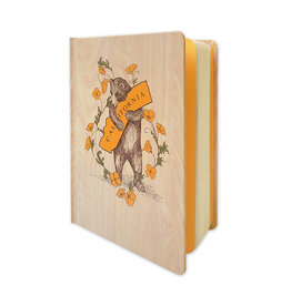 SF Mercantile California Poppy Bear Lined Journal