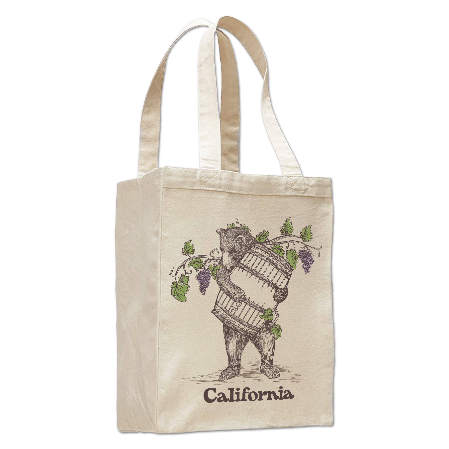 Wine Barrel Bear Tote
