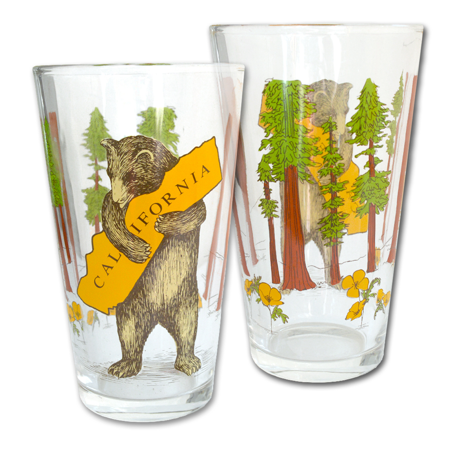 SF Mercantile California Bear Hug Pint Glass 2023
