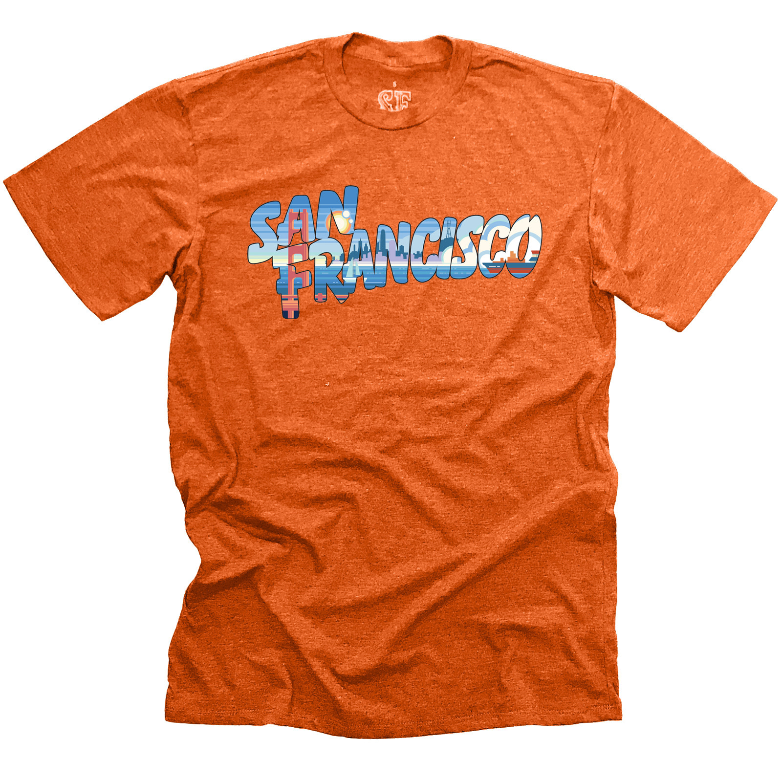 Retro San Francisco Adult Unisex/Men's Tee Copper XL