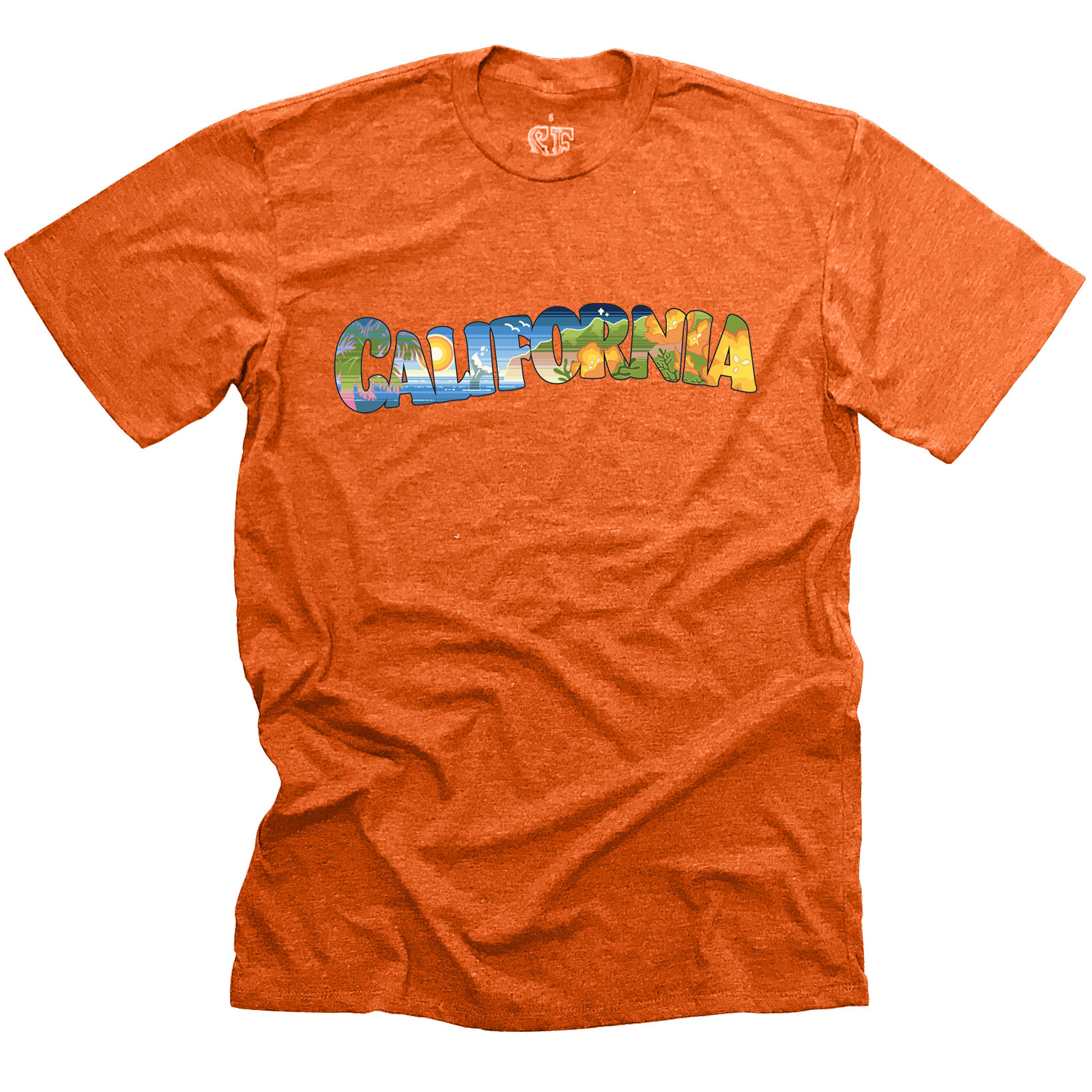 Retro California Adult Unisex/Men's Tee Copper 2XL