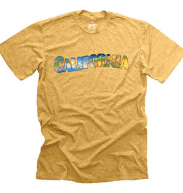 Retro California Adult Unisex/Men's Tee Tri-Gold XL