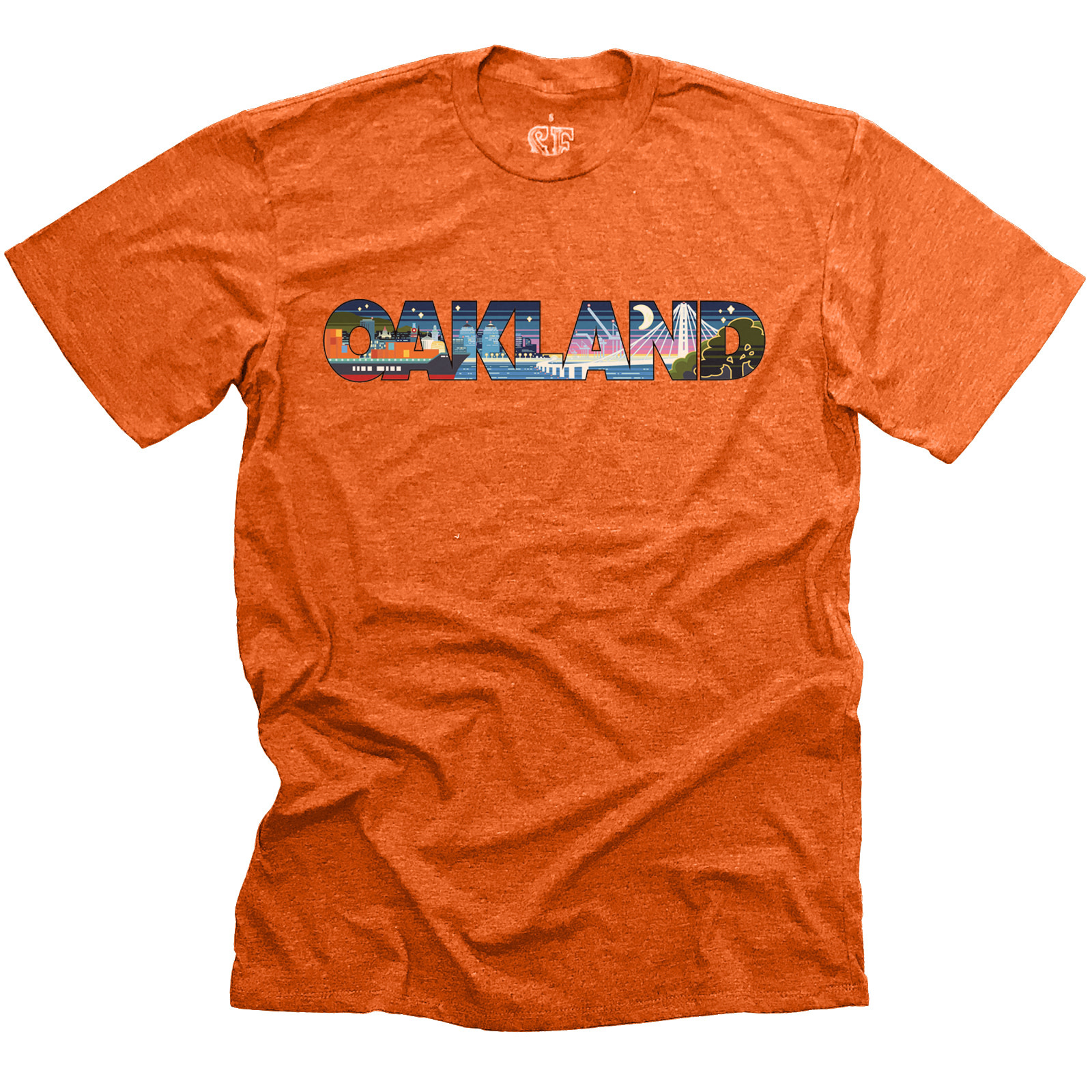 Retro Oakland Adult Unisex Tee Copper 2XL