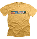 Retro Oakland Adult Unisex Tee Tri-Gold L