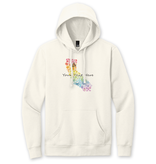 SF Mercantile Rainbow Floral State Custom Unisex Pullover Hoodie