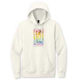 SF Mercantile Rainbow Floral Field Custom Unisex Pullover Hoodie