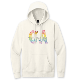 SF Mercantile Rainbow Floral CA Custom Unisex Pullover Hoodie