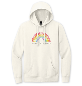 SF Mercantile Wildflower Rainbow Custom Unisex Pullover Hoodie