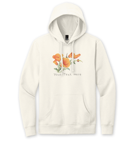 SF Mercantile Vintage Poppies Custom Unisex Pullover Hoodie