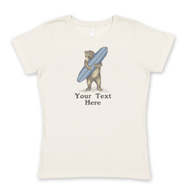 SF Mercantile Surf Bear Custom Women's Tee
