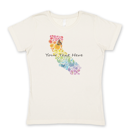 SF Mercantile Rainbow Floral State Custom Women's Tee