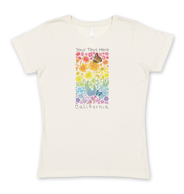 SF Mercantile Rainbow Floral Field Custom Women's Tee