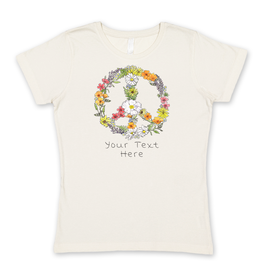 SF Mercantile Floral Peace Custom Women's Tee