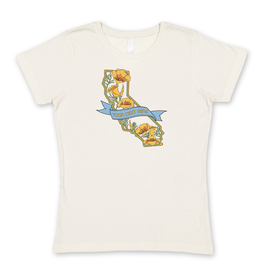 SF Mercantile State w/ Poppies Custom Women's Tee