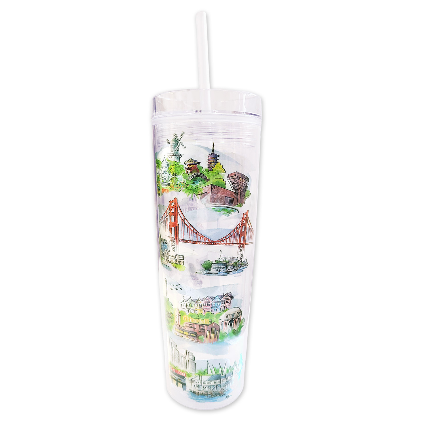 SF Mercantile City by the Bay Straw Tumbler