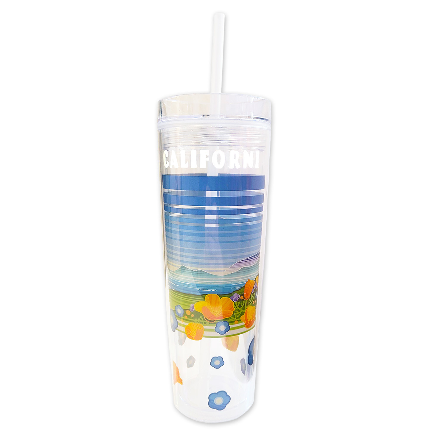 SF Mercantile California Horizons Stay Golden Straw Tumbler